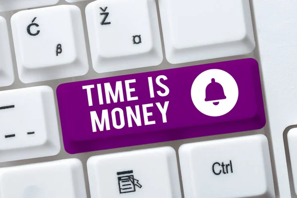 Textový Nápis Zobrazující Time Money Internet Concept Lepší Dělat Věci — Stock fotografie
