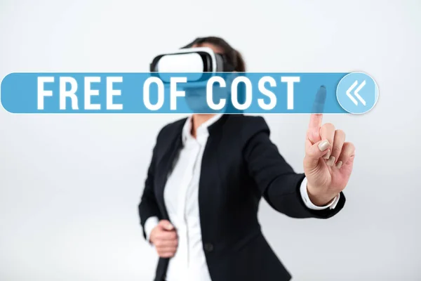 Tekst Pisma Free Cost Business Showcase Brak Ceny Wersję Próbną — Zdjęcie stockowe