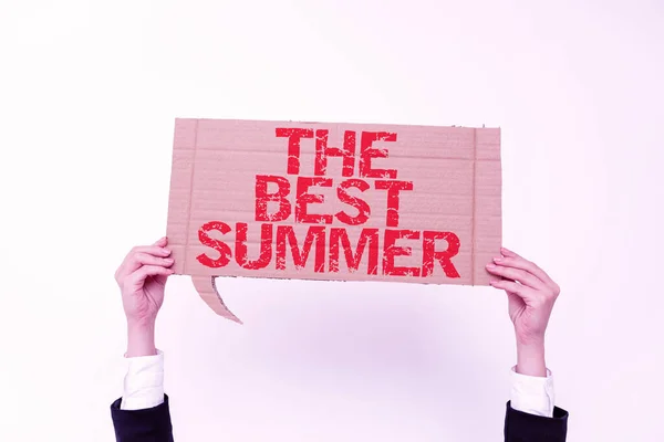 Best Summer Business Idea Great Sunshine Season Year 인터넷 데이터베이스 — 스톡 사진