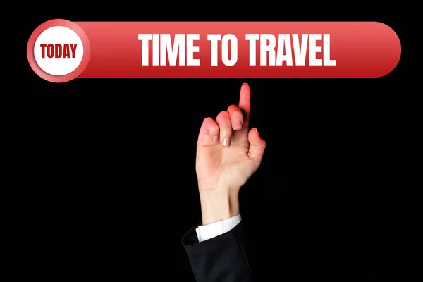 Handschriftliches Zeichen Time Travel Geschäftsübersicht Umzug Oder Reise Von Einem — Stockfoto