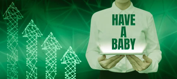 Szöveg Megjelenítése Have Baby Üzleti Koncepció Tanácsok Teherbe Eséshez Gyerekvállaláshoz — Stock Fotó