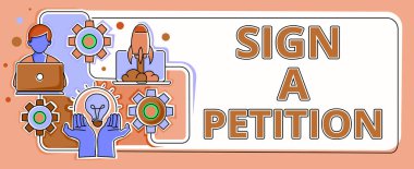 Sunum Kurulu 'nda önemli bilgiler sunan bir erkek ve kadınla kağıt imzalayarak bir konuyu desteklemek anlamına gelen 