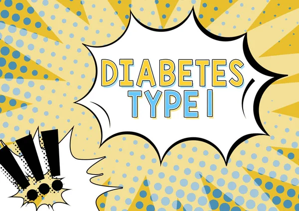Writing displaying text Diabetes Type 1, Word Written on condition in which the pancreas produce little or no insulin Man Holding A Tablet Projecting A Camera Showing Creative Photography.