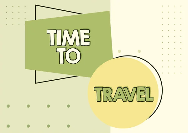 Handschriftliches Zeichen Time Travel Konzeptfoto Verschieben Oder Urlaub Von Einem — Stockfoto