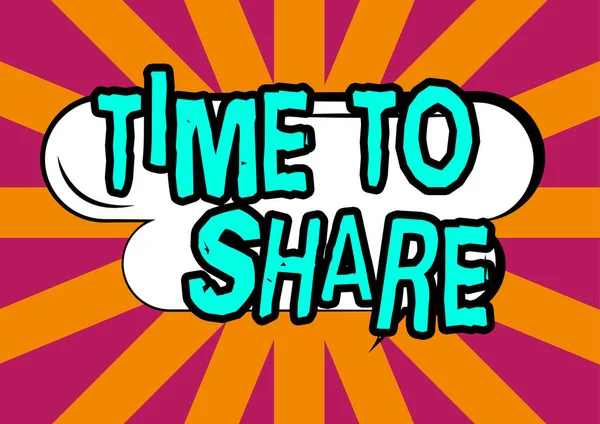 Bildunterschrift Präsentation Von Time Share Geschäftsansatz Kommunizieren Sie Mit Ihren — Stockfoto