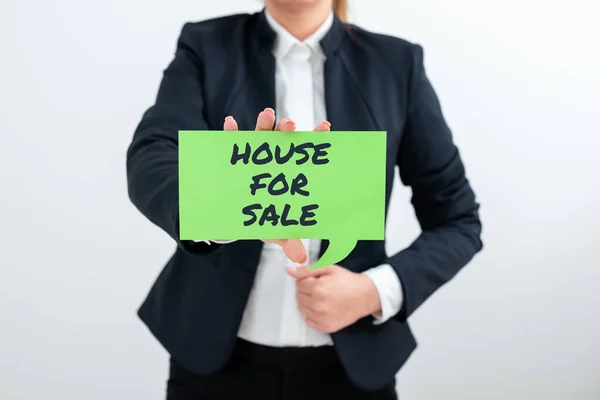 House Sale Business Approach Real Estate Available Purchase Opportunity Woman — 스톡 사진