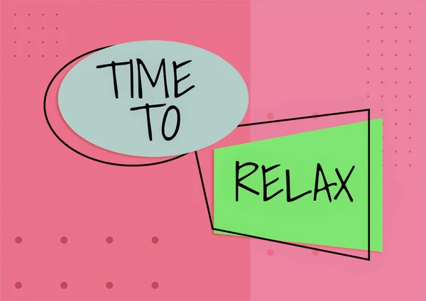 Inspiráció Mutató Jel Time Relax Internet Concept Relaxation Moment Break — Stock Fotó
