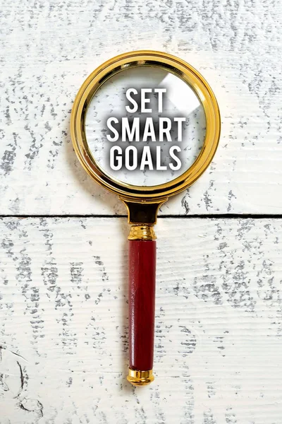 Conceptual caption Set Smart Goals, Conceptual photo Establish achievable objectives Make good business plans