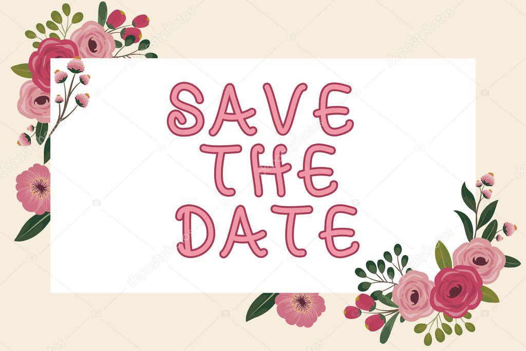 Conceptual display Save The Date, Word Written on Systematized events Scheduled activity Recorded Filed Lady in suit holding pen symbolizing successful teamwork accomplishments.