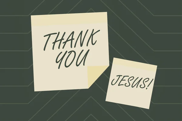 Conceptual Display Thank You Jesus Business Overview Being Grateful What — Stock Photo, Image