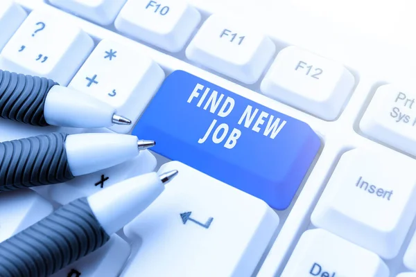 Konzeptionelle Bildunterschrift Suche Nach Einem Neuen Job Unternehmensübersicht Suche Nach — Stockfoto