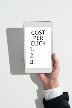 Tıklama Başına Maliyet gösterimi, kavram anlamına gelir Renkli Çiçekler ve Uyumlu Yapraklar ile süslenmiş bir web sitesine her girişinizde bir miktar para ödemek anlamına gelir.