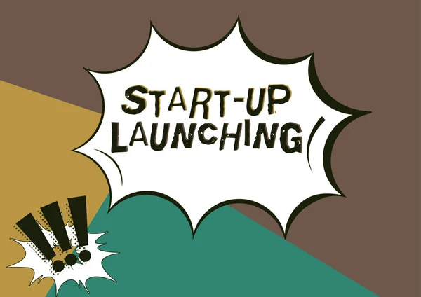 Teksten Weergeven Start Lancering Bedrijfsoverzicht Start Strategieën Van Een Nieuw — Stockfoto