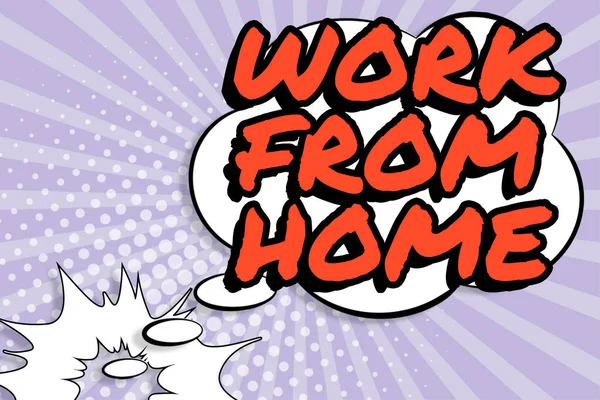 Текст Показывающий Вдохновение Work Home Business Concept Freelance Job Working — стоковое фото