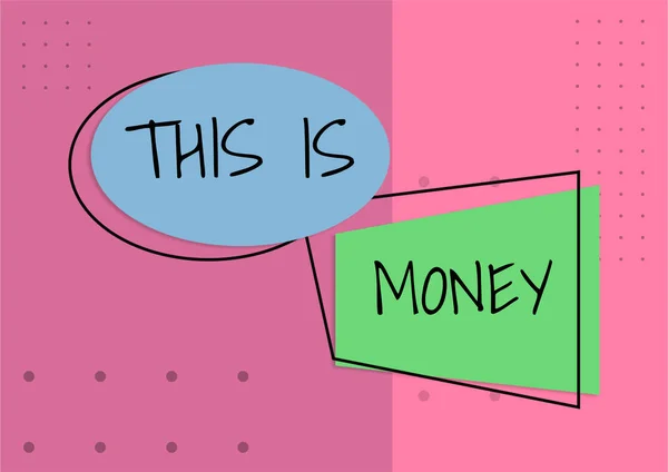 Szöveg Megjelenítése Money Internet Concept Nagy Bevételek Munkából Vagy Befektetésből — Stock Fotó