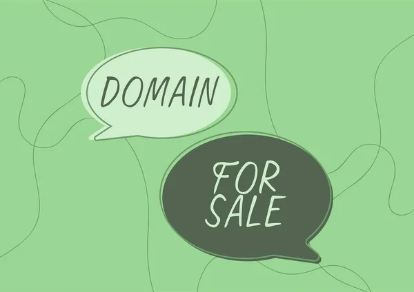 Text Caption Presenting Domain Sale Business Showcase Website Available Purchased — Stock Photo, Image