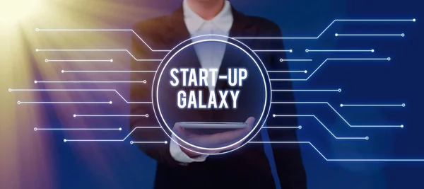 Conceptual Display Start Galaxy Word Written Newly Emerged Business Created — Stockfoto