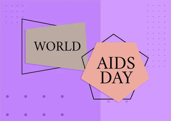 Inspiration Showing Sign World Aids Day Internet Concept 1St December — Stock Photo, Image