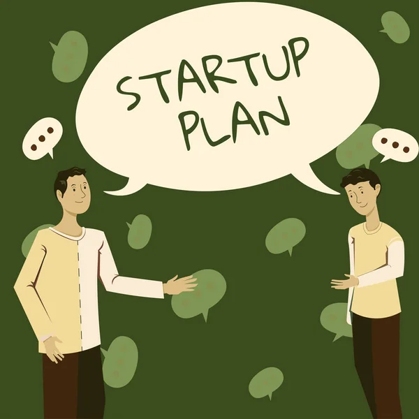 Handschrift Tekst Startup Plan Business Concept Ontwikkeling Start Planning Voor — Stockfoto