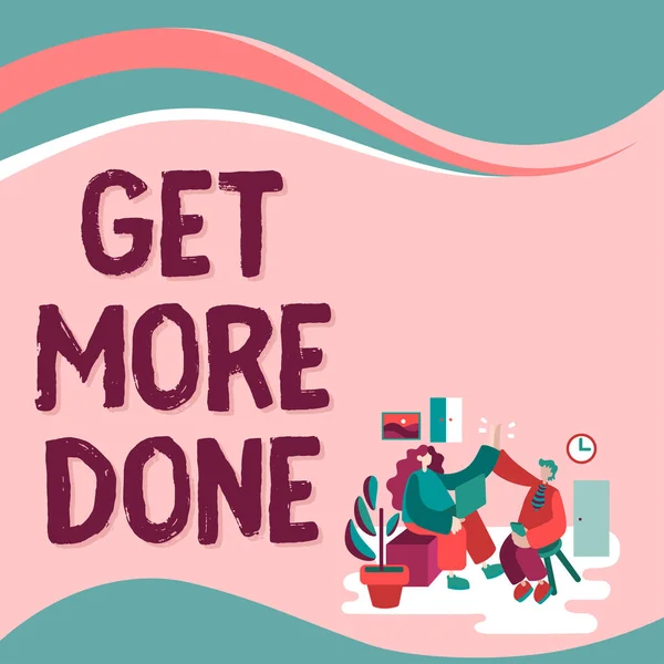 2017 Text Showing Inspire Get More Done Concept Mean Checklist — 스톡 사진