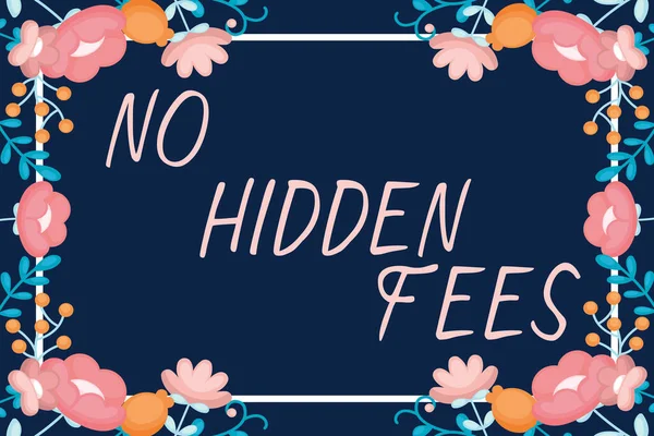 Hidden Fees Business Approach Tagged 가격은 추가적으로 지불하지 것이다 Colleague — 스톡 사진