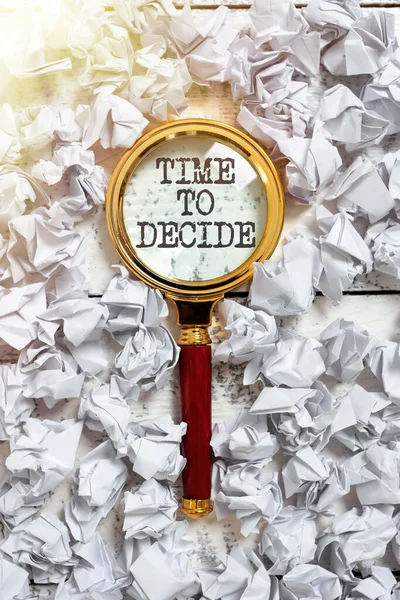 Εγγραφείτε Εδώ Για Δείτε Time Decide Επιχειρηματική Ιδέα Δικαίωμα Στιγμή — Φωτογραφία Αρχείου