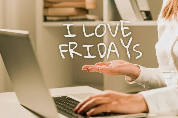 Κείμενο Λεζάντα Παρουσίαση Love Fridays Επιχειρηματική Προσέγγιση Στοργή Για Την — Φωτογραφία Αρχείου