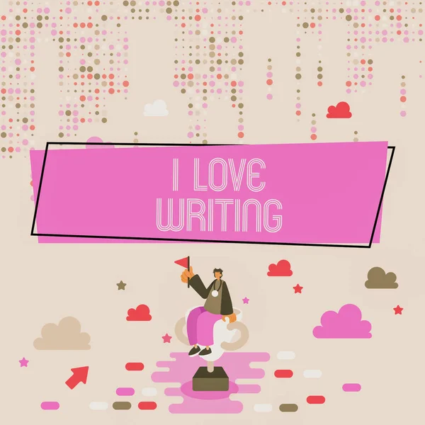 Conceptueel Bijschrift Love Writing Bedrijfsoverzicht Affection Creating Novels Journals Inspirerende — Stockfoto