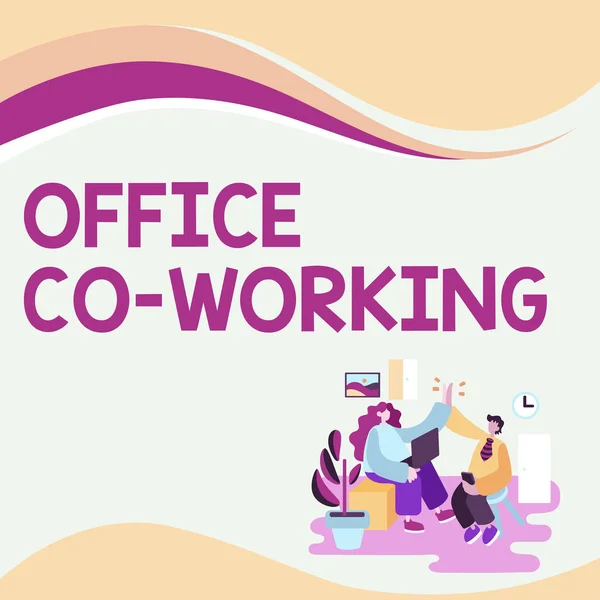 Ručně Psané Znamení Office Working Konceptuální Fotografie Obchodní Služby Poskytující — Stock fotografie