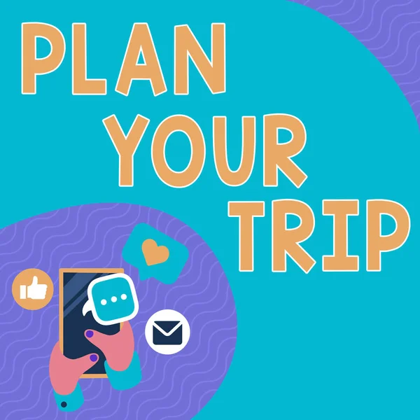디스플레이 계획당신의 비즈니스 아이디어스케 활동을 수있는 여행하는 동안즐길 수있습니다 Tablet — 스톡 사진
