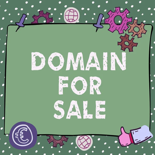 Conceptual display Domain For Sale, Business idea Website available to be purchased webpage not being used Thought Bubbles Representing Chatting And Social Networking Media.