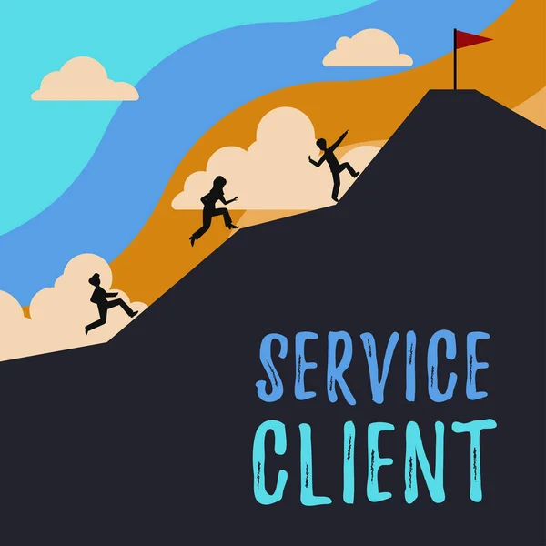 Konzeptionelle Bildunterschrift Service Clientumgang Mit Kundenzufriedenheit Und Bedürfnissen Effizient Internet — Stockfoto