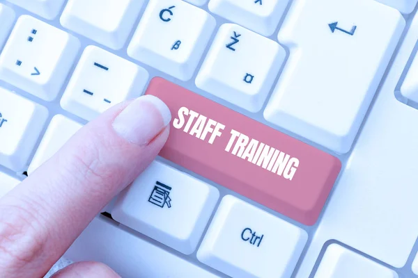 Tekst Teken Tonen Personeel Trainingeen Programma Dat Helpt Werknemers Specifieke — Stockfoto