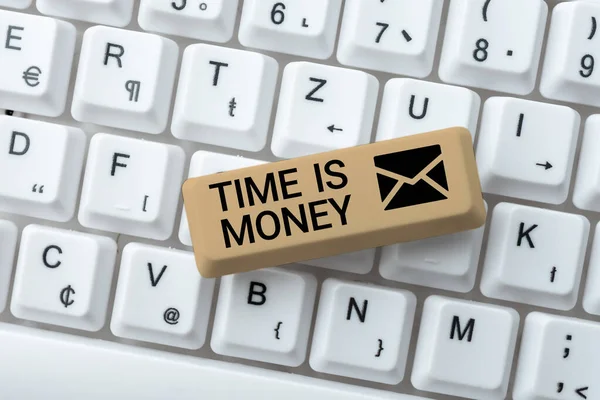 Text Ukazující Inspiraci Time Money Word Written Better Things Quickly — Stock fotografie