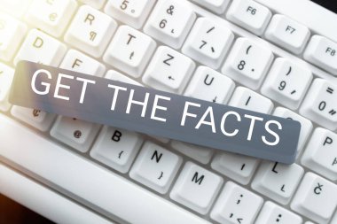 Sunulan metin başlığı Gerçekleri Al, İş Genel Görünümü Belli olayların gerçeklerini araştır Bilgi Kağıdı Önemli Bilgilerle Karton Altına Yerleştirilmiş Kağıt Paketleri.