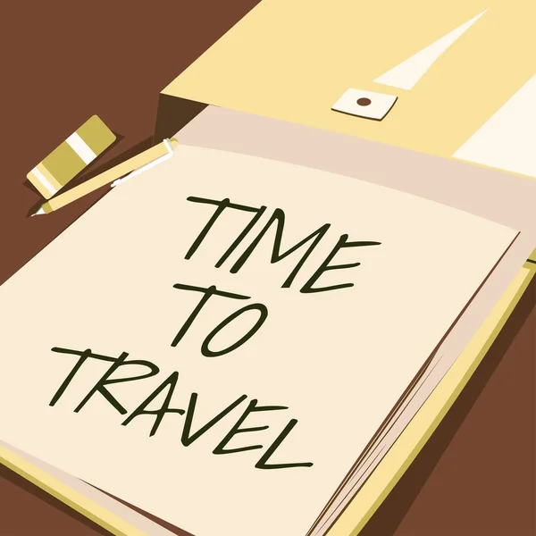 Tempo Exibição Conceitual Para Viajar Visão Geral Negócio Movendo Indo — Fotografia de Stock