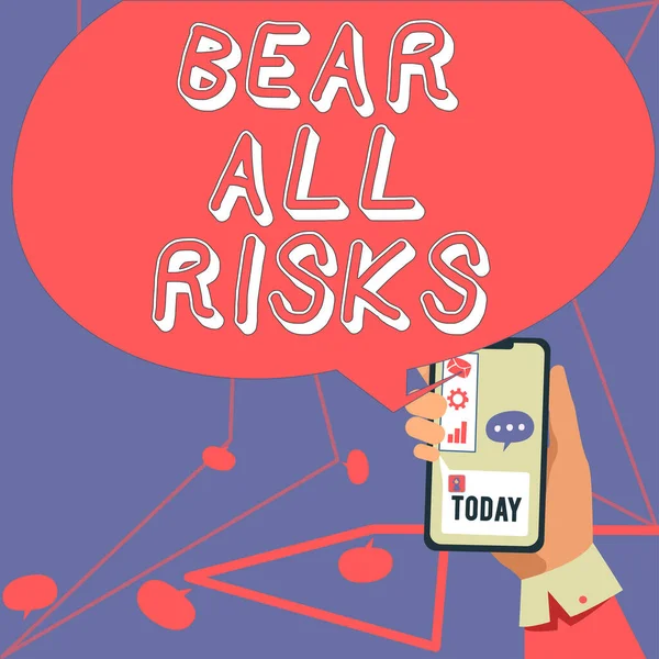 Текст Показывающий Вдохновение Медведь Риски Бизнес Витрина Будьте Курсе Вещей — стоковое фото