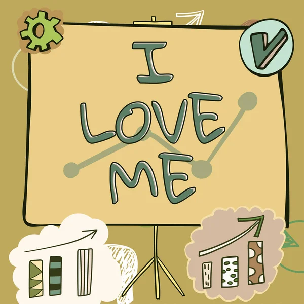 Cartello Che Mostra Love Vetrina Aziendale Avere Affetto Buoni Sentimenti — Foto Stock