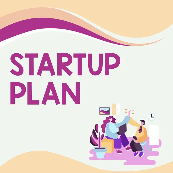 Didascalia Concettuale Startup Plan Internet Concept Pianificazione Partenza Aziende Emergenti — Foto Stock