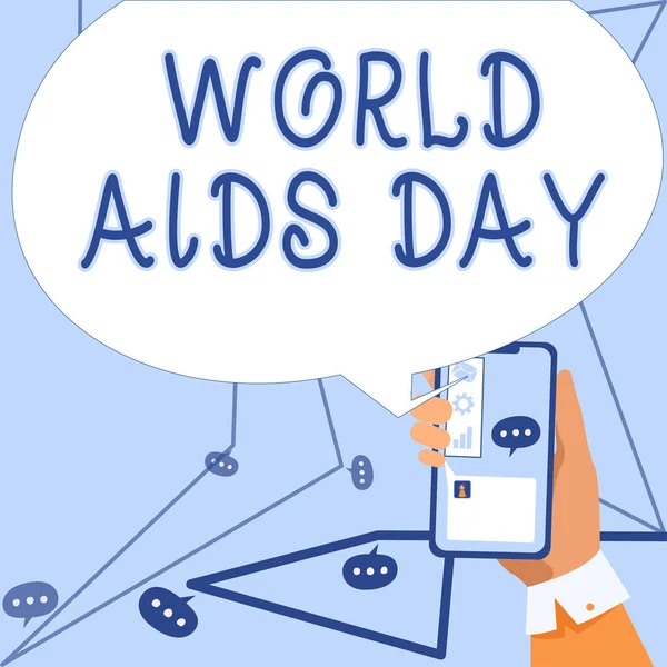 Text Showing Inspiration World Aids Day Business Idea 1St December — Stock Photo, Image
