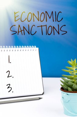 Kavramsal manşet Ekonomik Yaptırımlar Cezası Başka bir ülke Ticaret Savaşı, İnternet Kavramı Ceza Cezası Başka bir ülke Ticaret Savaşı