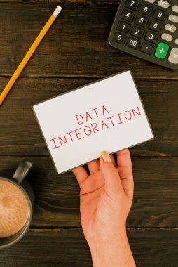 Birleştirilecek teknik ve iş süreçlerinin kavramsal başlık Data Integrationkombinasyonu, teknik ve iş süreçlerinin İnternet Kavramının kombinasyonu