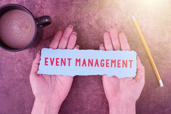 Conceptuele Weergave Event Managementcreatie Ontwikkeling Van Grootschalige Acties Festivals Business — Stockfoto