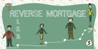 İlhamı gösteren metin 60 'ların üstünde ve daha yaşlı yaşlılar için ters Mortgageloan, 60' ların üzerinde yaşlılar için kredi için kelime ve daha büyük iade edilecek