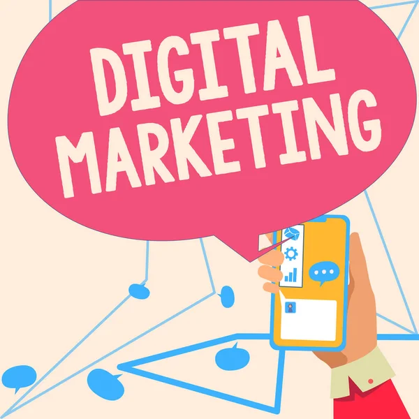 Inspiratie Toont Teken Digitale Marketingzoekmachine Optimalisatie Pay Klik Internet Woord — Stockfoto