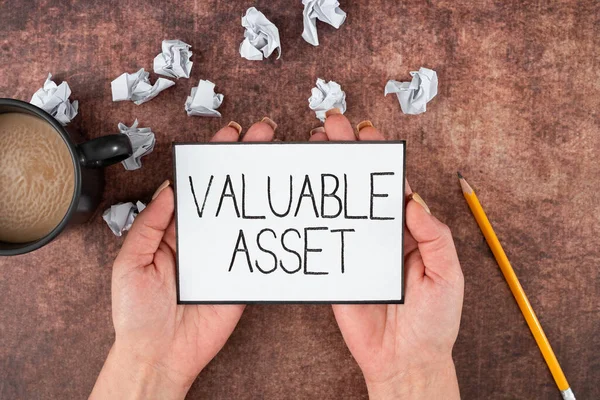 Conceptual Caption Valuable Assetyour Most Valuable Asset Your Ability Capacity — Stock Photo, Image
