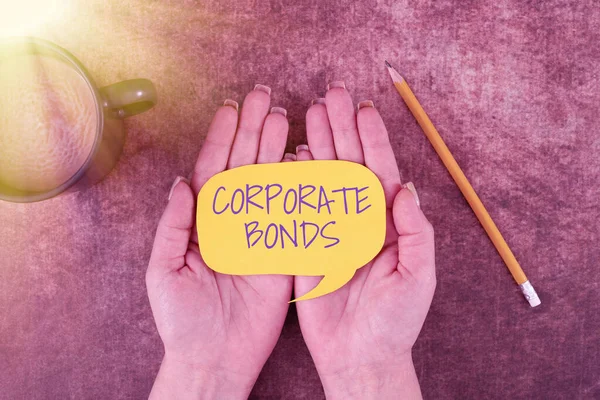 Testo Ispiratore Corporate Bondscorporation Raise Financing Variety Reasons Word Written — Foto Stock