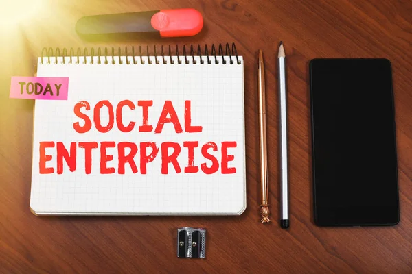 Έμπνευση Που Δείχνει Σημάδι Κοινωνική Enterprisebusiness Που Κάνει Χρήματα Κοινωνικά — Φωτογραφία Αρχείου