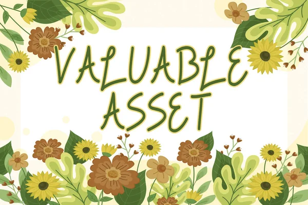 Text Sign Showing Valuable Assetyour Most Valuable Asset Your Ability — Stock Photo, Image