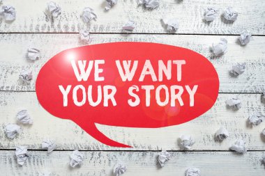 El yazısı metni. Hikâyenizi istiyoruz. Hayat hikayeniz, iş geçmişiniz hakkında bir şeyler söyleyin.